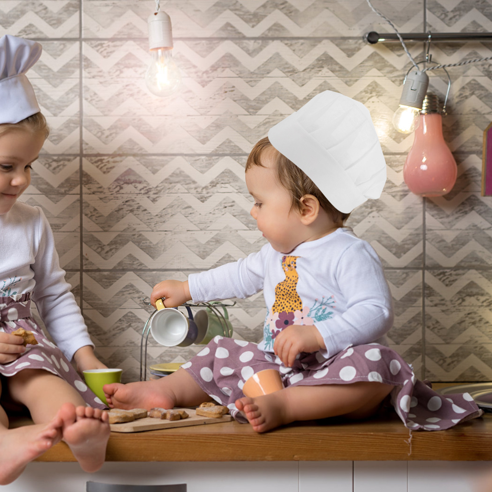 Kitchen Baking Area - 15 Adet Tek Kullanımlık Çocuk Şef