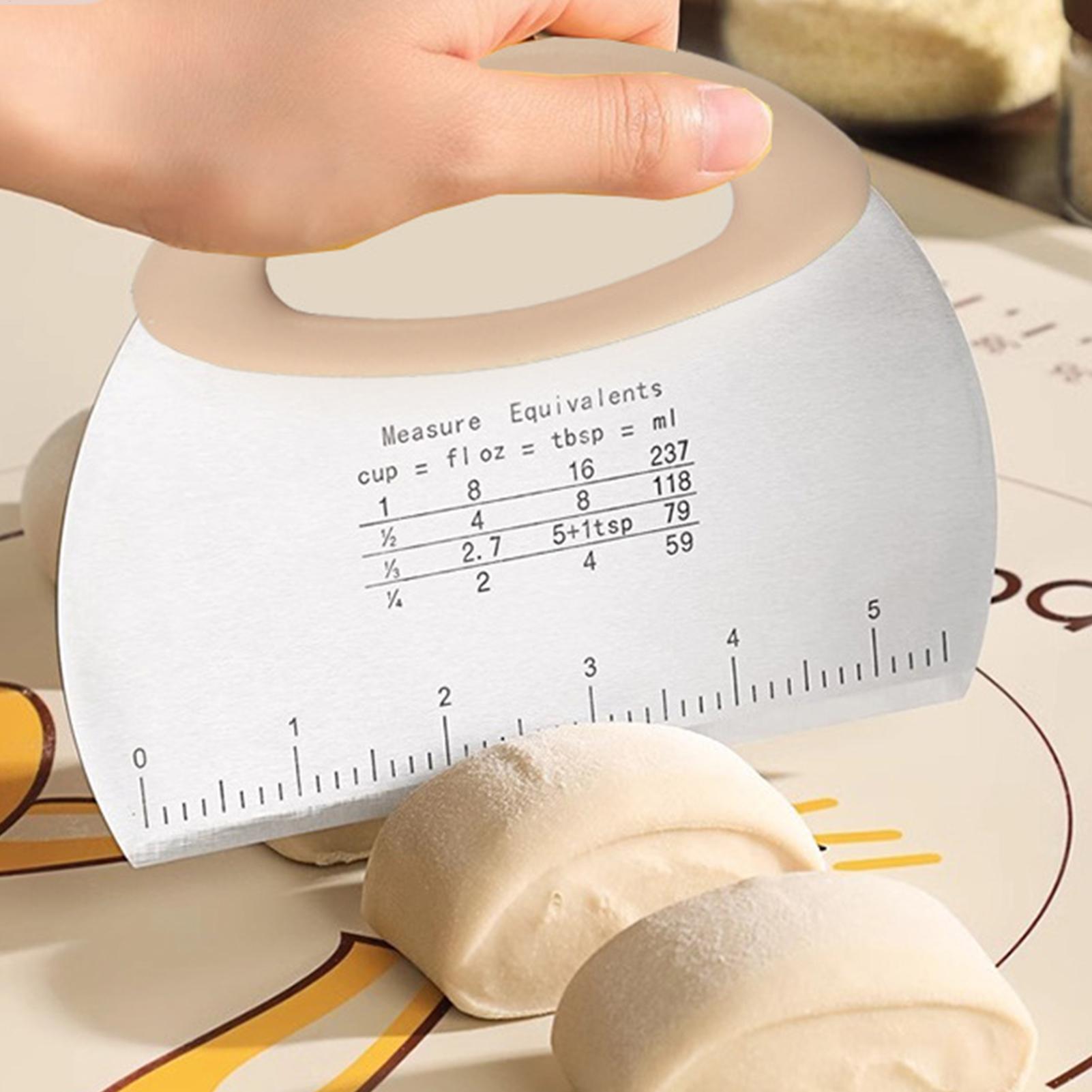 Bench Scraper Dough - Mutfak Hamur Kazıyıcı Paslanmaz Çelik Tezgah