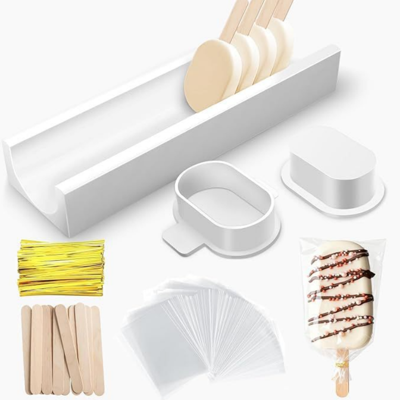 Kitchen Baking Tray Set - Yapışmaz Tepsili Kek Pop Kalıp Seti,
