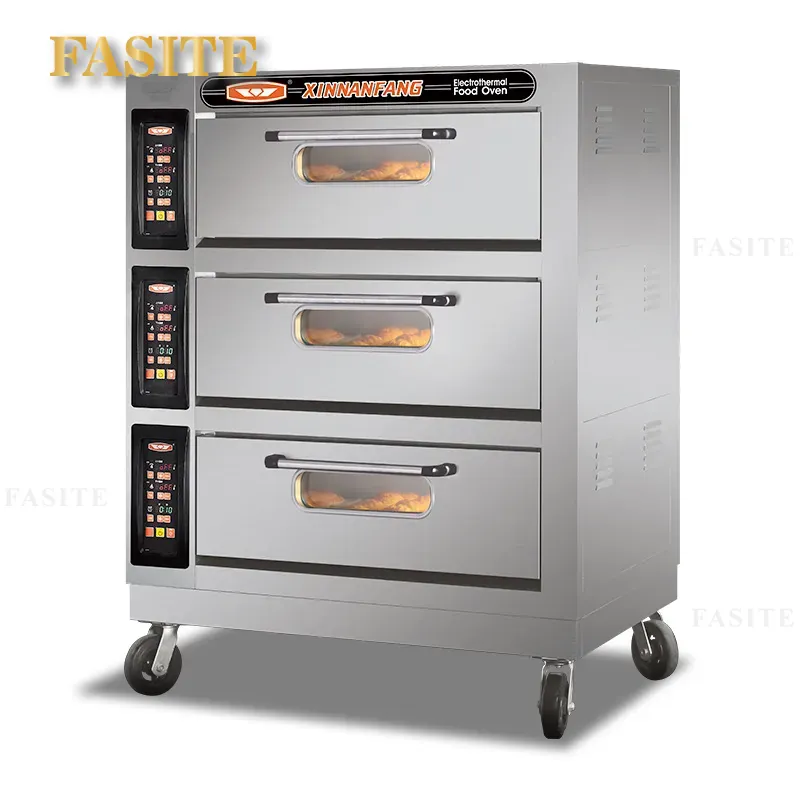 Commercial Kitchen Baking Oven - Ticari Fırınlar İçin 3 Katmanlı 6