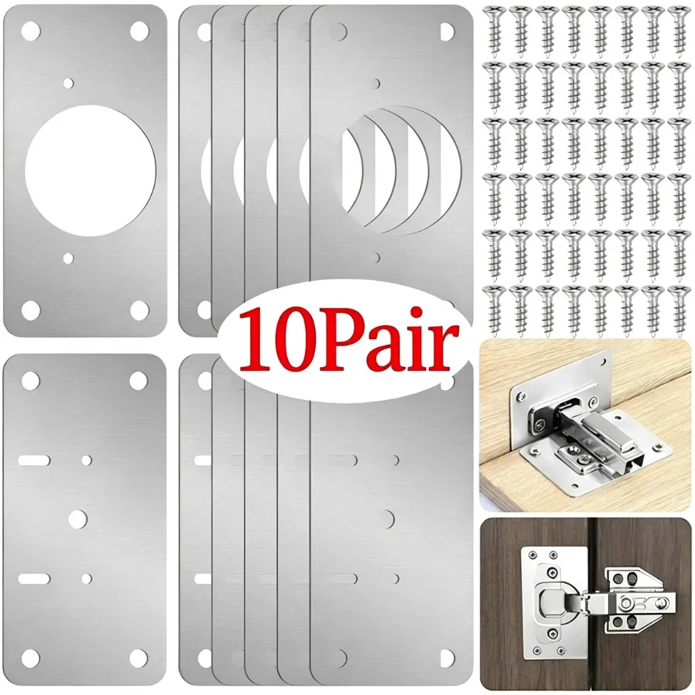 Kitchen Baking Cabinet - 10/1 Çift Menteşe Tamir Plakası Mutfak