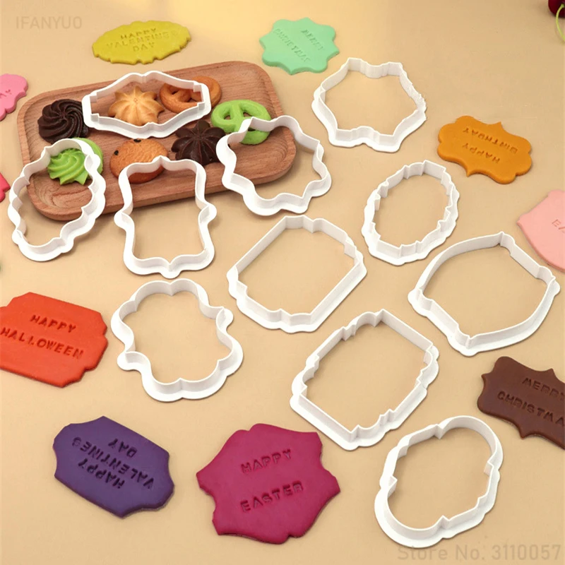Kitchen Baking Tools Names - 4 adet Vintage plak çerçeve kurabiye
