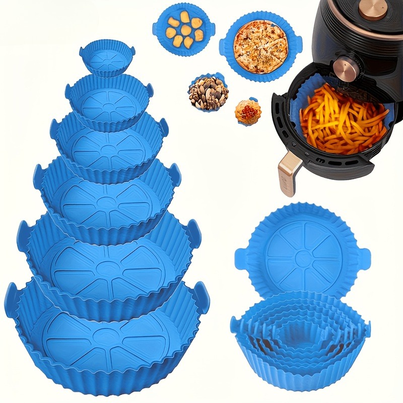 Kitchen Essentials Baking Tray - 6 Parçalı Silikon Fritöz Fırın Matı