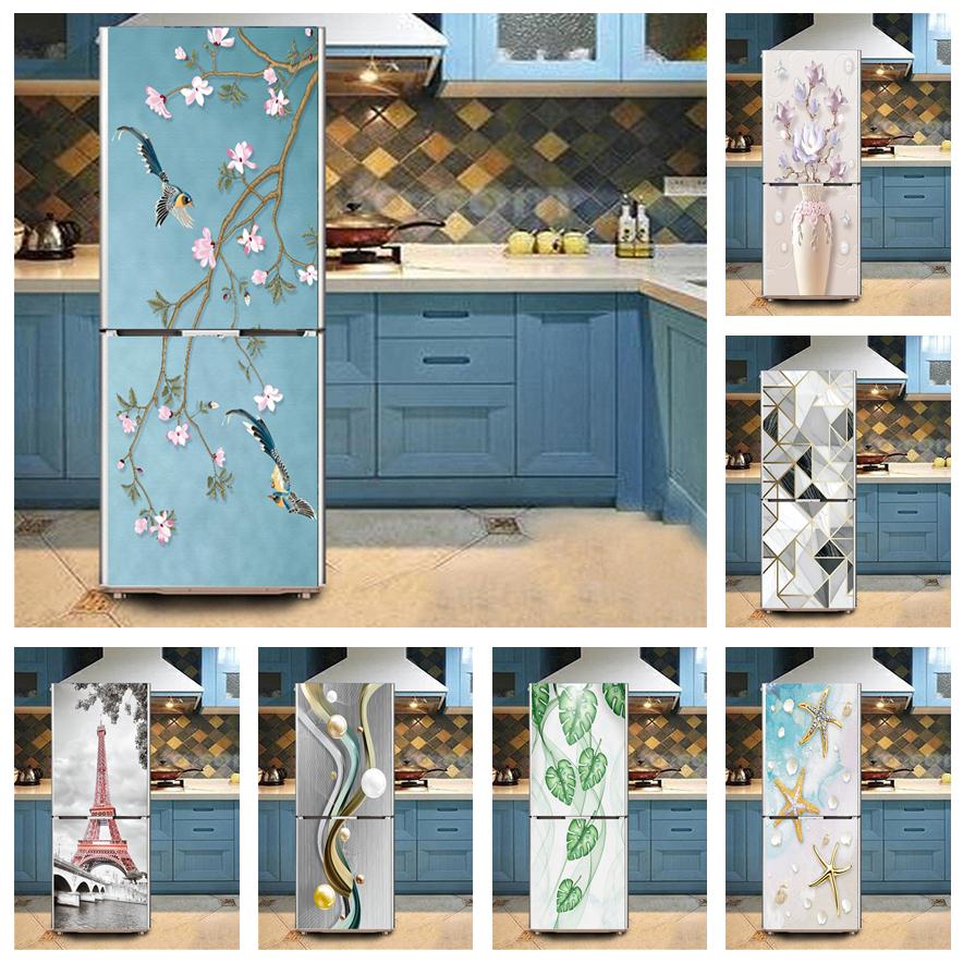 Kitchen Baking Cabinet - 3d Sticker buzdolabı su geçirmez mutfak