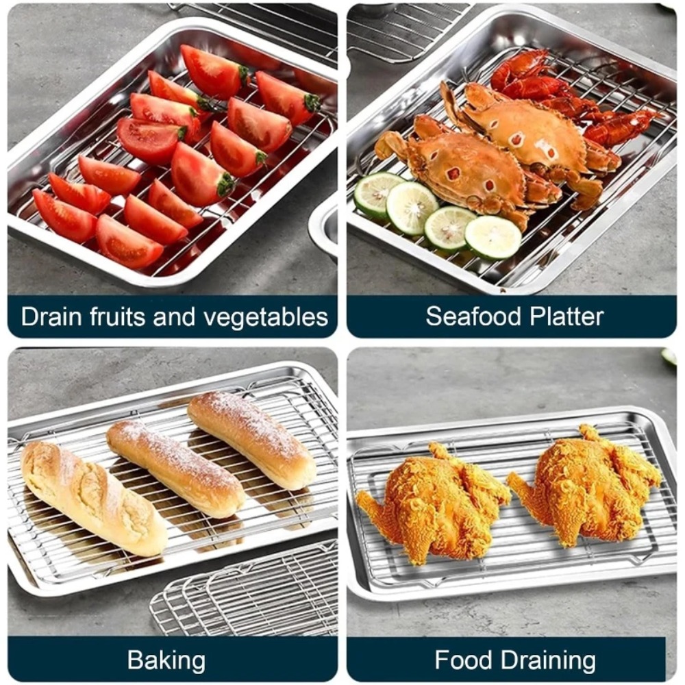 Paslanmaz Çelik Fırın Tepsisi, - Kitchen Baking Tray Set incelemesi ve fiyatı