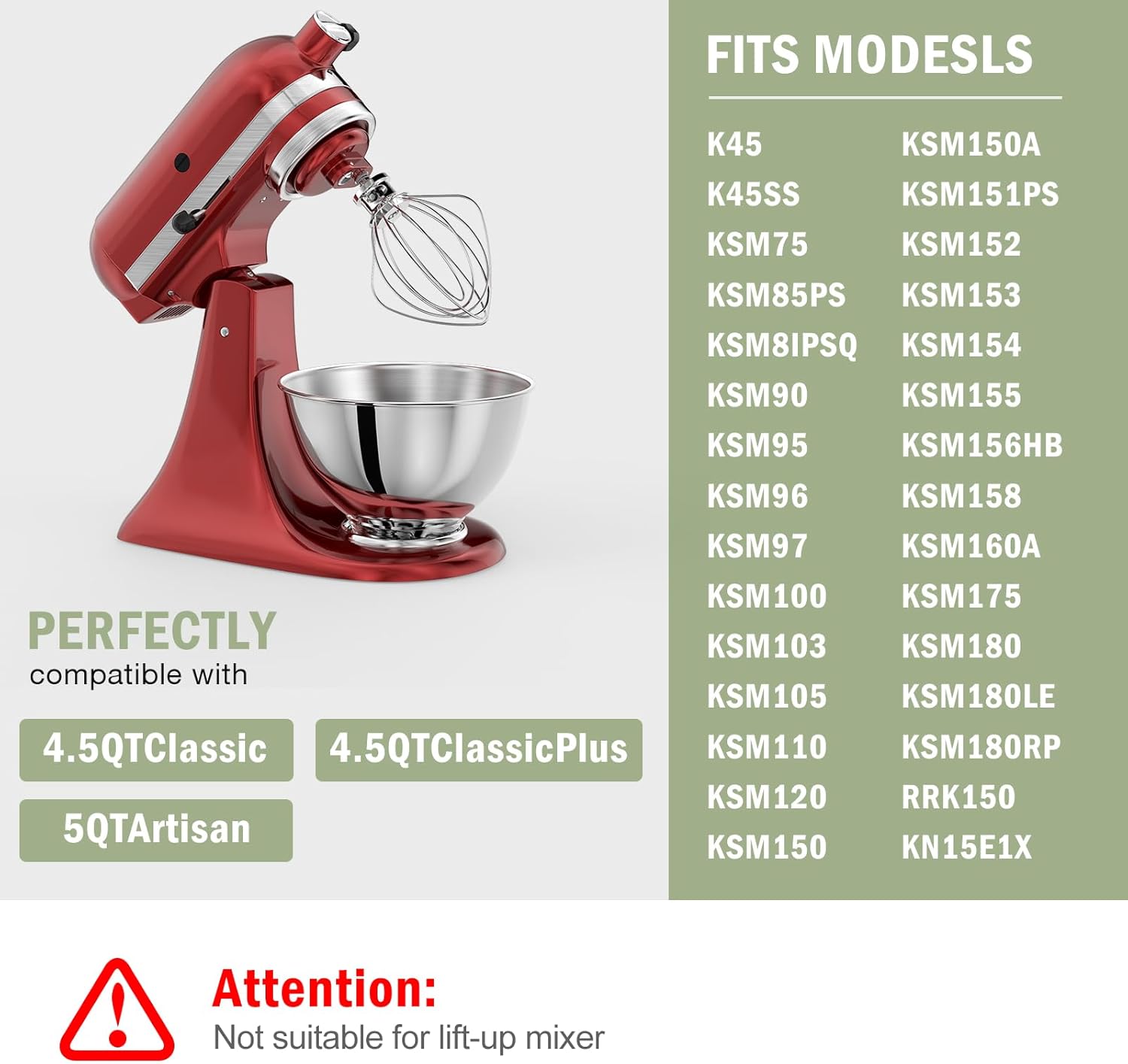 KitchenAid Tilt-Head 4.5qt 5qt - Stand Mixer Bowl incelemesi ve fiyatı