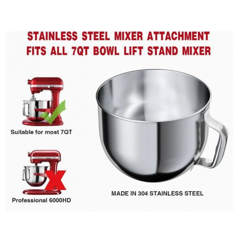 ABYN-7QT Paslanmaz Çelik Mikse - Stand Mixer Bowl incelemesi ve fiyatı