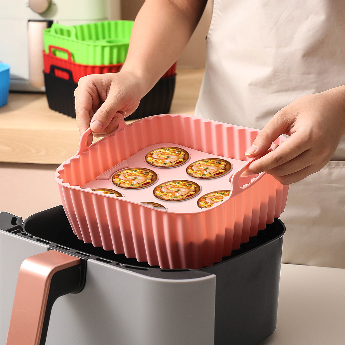 2 adet silikon hava fritözü ka - Kitchen Baking Tray Set incelemesi ve fiyatı