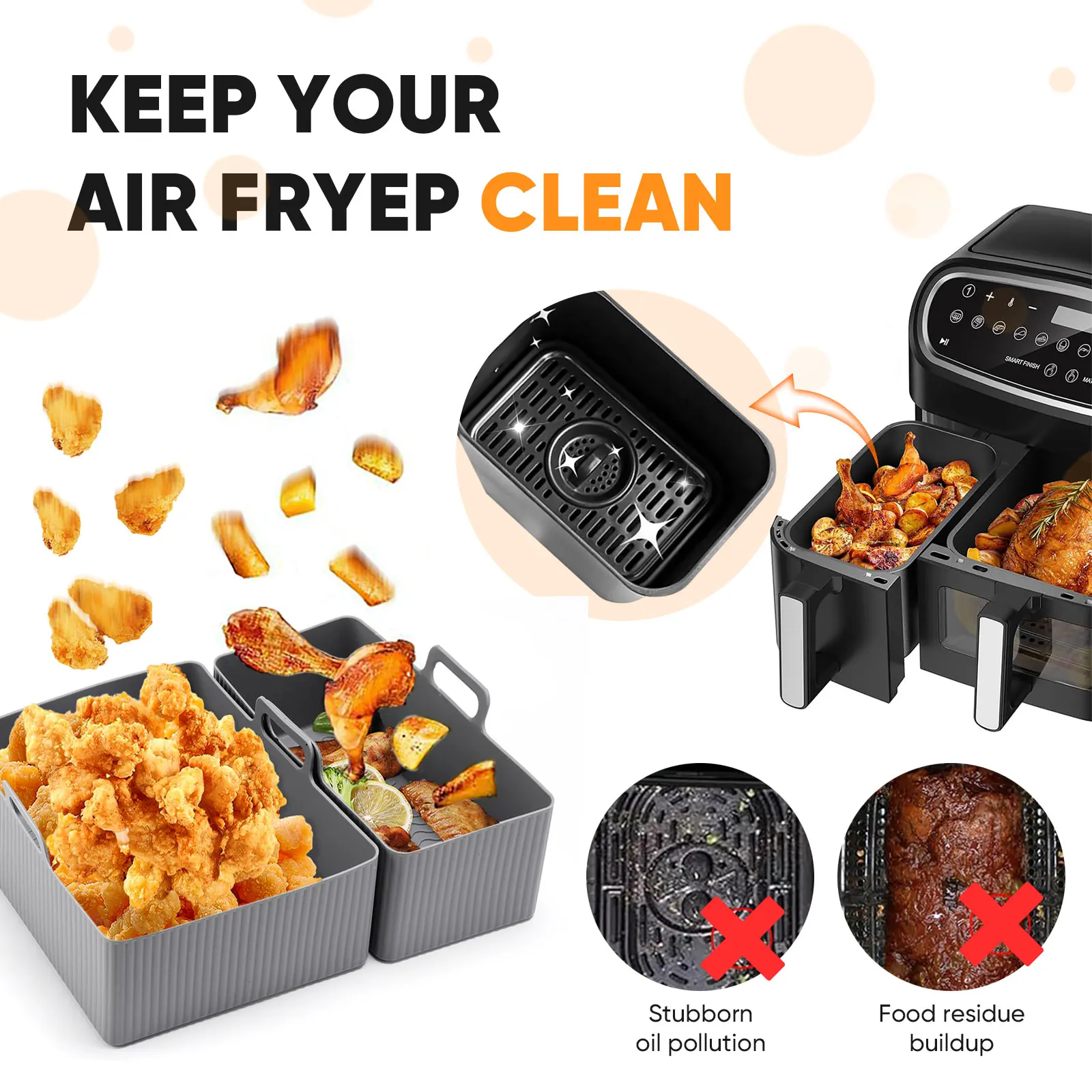 2'li Set Silikon Hava Fritözü  - Kitchen Baking Tray Set incelemesi ve fiyatı