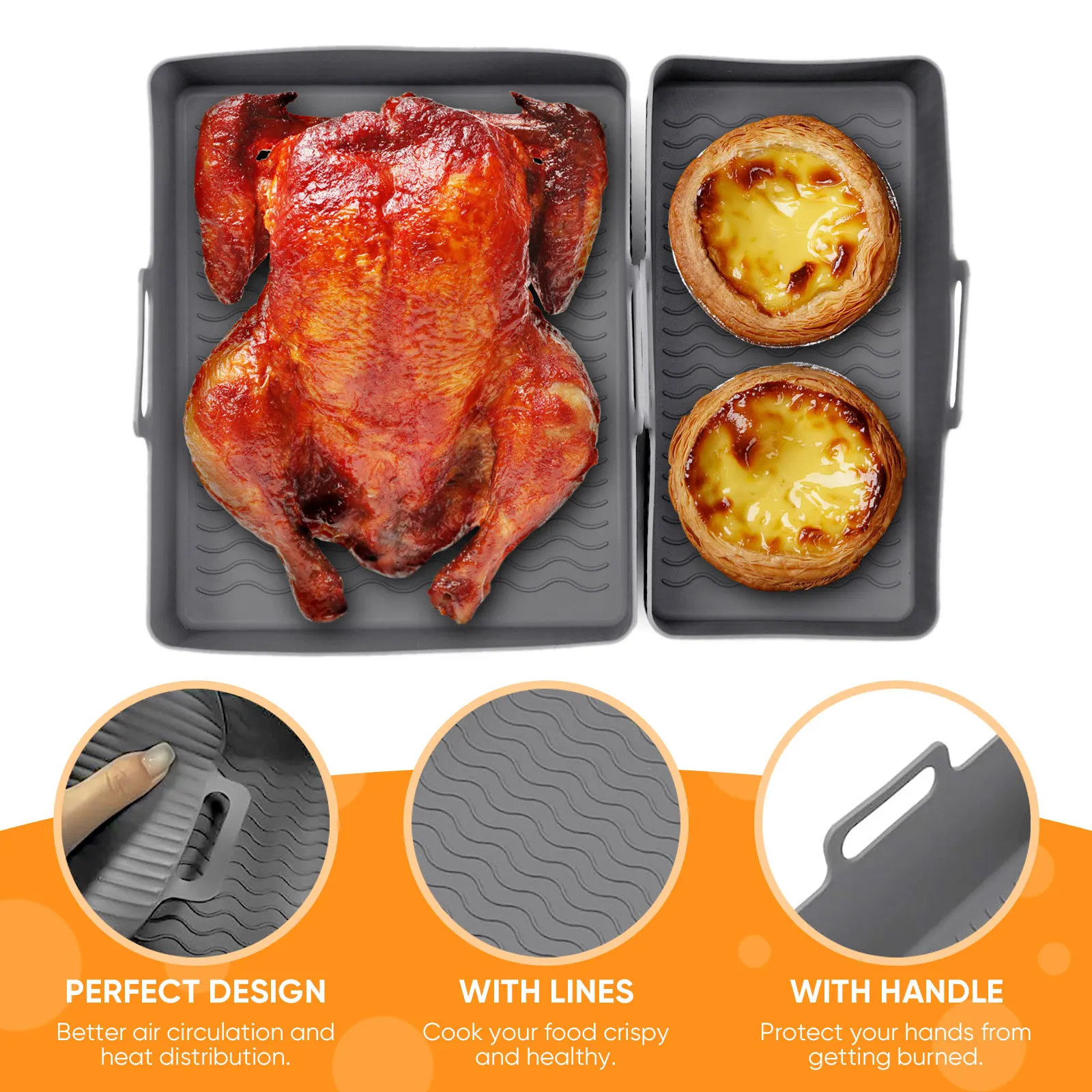 2'li Set Silikon Hava Fritözü  - Kitchen Baking Tray Set incelemesi ve fiyatı