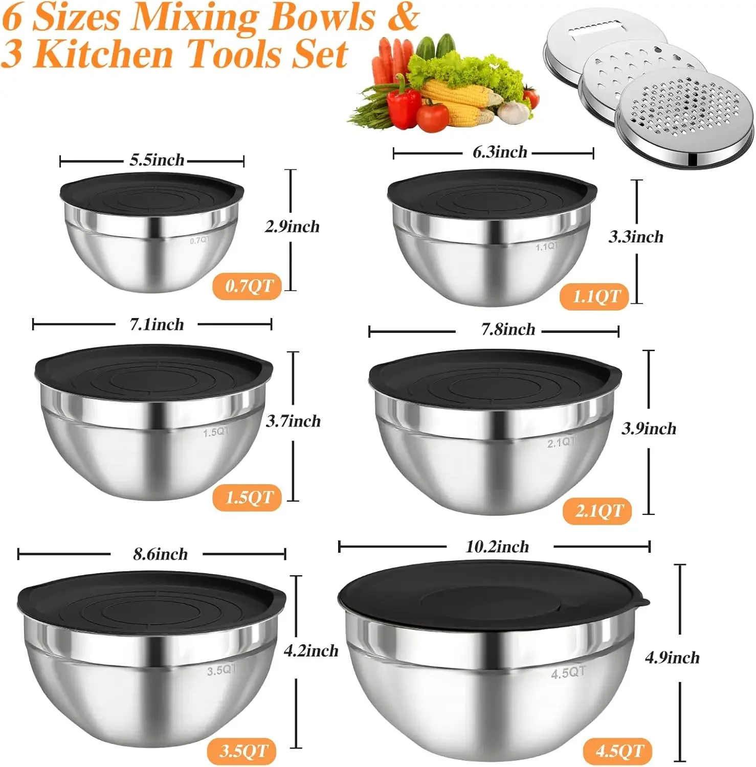 6 Parça Paslanmaz Çelik Karışt - Stand Mixer Bowl incelemesi ve fiyatı