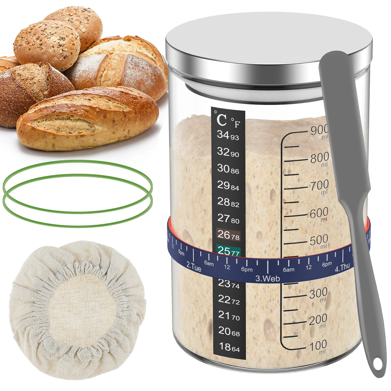 900 ml Ekşi Mayalı Hamur Başla - Kitchen Baking Soda incelemesi ve fiyatı